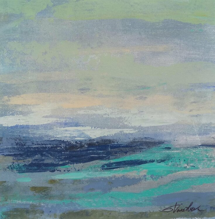 Teal Wave I by Silvia Vassileva