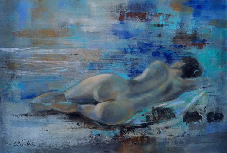 Reclining Nude by Silvia Vassileva