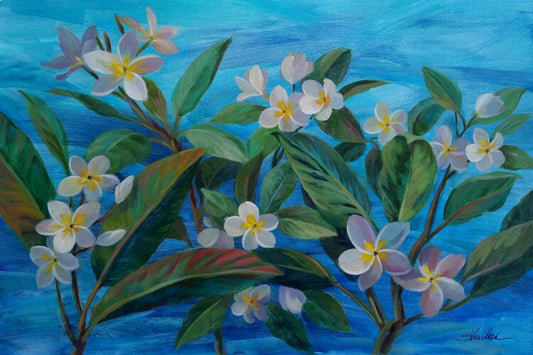 Oceanside Plumeria by Silvia Vassileva