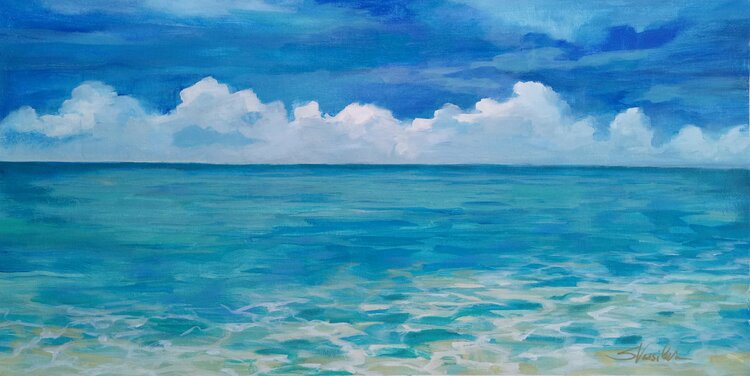 Caribbean Sea reflections by Silvia Vassileva