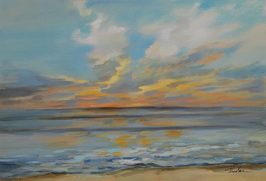 Rhythmic Sunset Waves by Silvia Vassileva