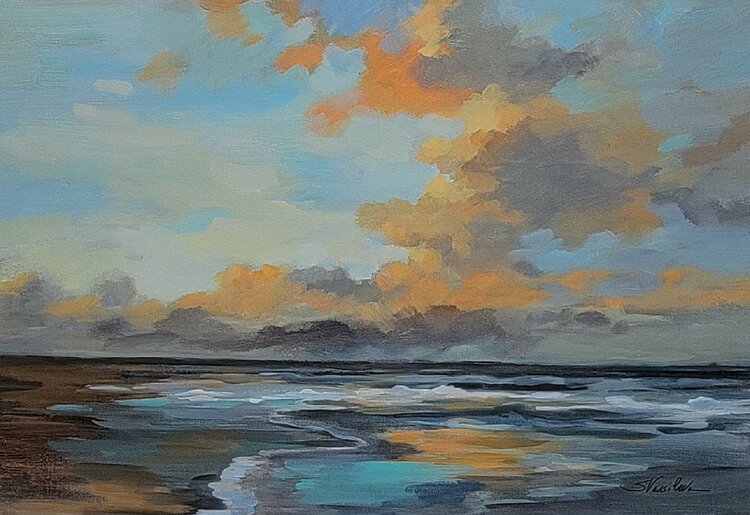 Oceanside Sunset by Silvia Vassileva