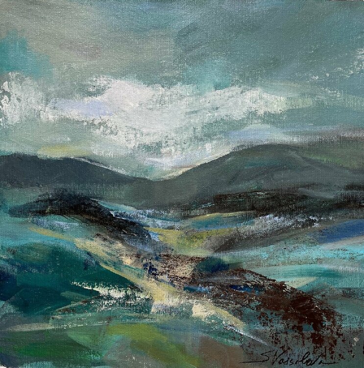 Turquoise Slopes I by Silvia Vassileva