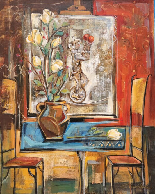 Interior with Unicycle by Silvia Vassileva