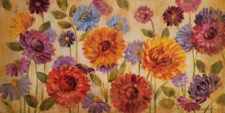 Asters and Mums by Silvia Vassileva