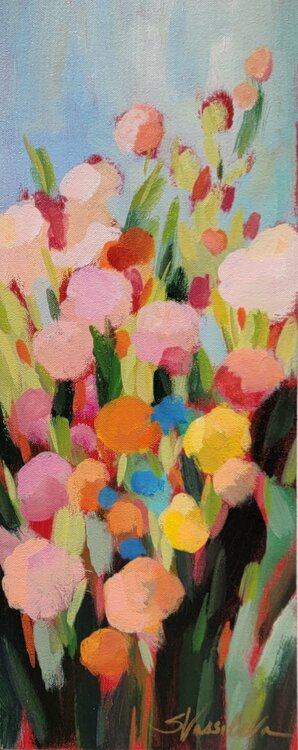 Vivid Flowerbed I by Silvia Vassileva