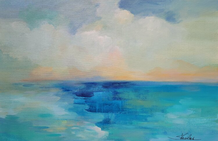 Aquarelle Sea by Silvia Vassileva