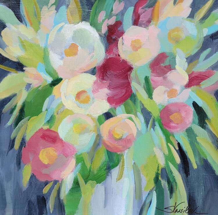 Spring Flowers in a Vase II by Silvia Vassileva