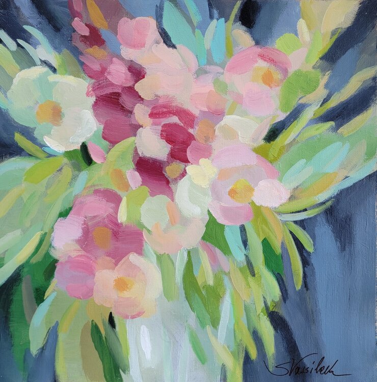 Spring Flowers in a Vase I by Silvia Vassileva