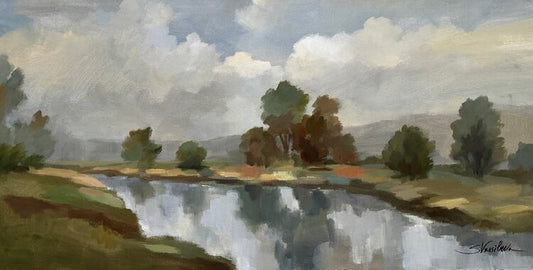 River and Clouds by Silvia Vassileva