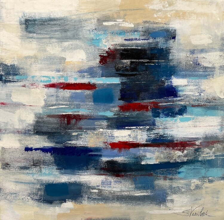 Crimson Ocean Wave by Silvia Vassileva