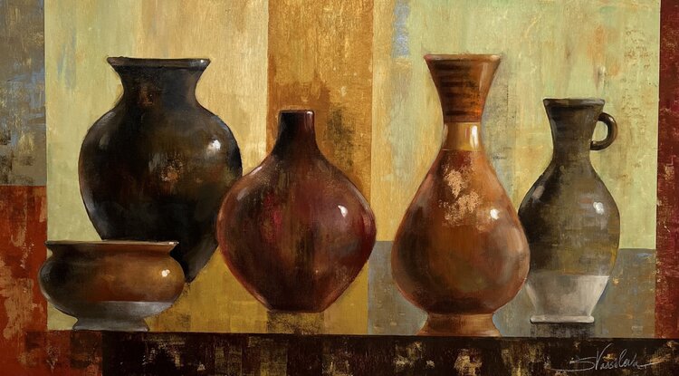 Glazed Pots by Silvia Vassileva