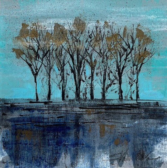 Trees at Dawn by Silvia Vassileva