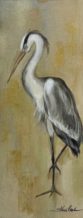 Vintage Heron II by Silvia Vassileva