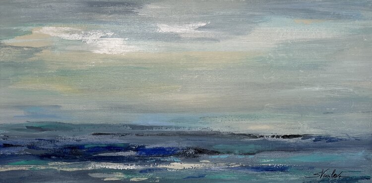 Turquoise Sea Wave I by Silvia Vassileva