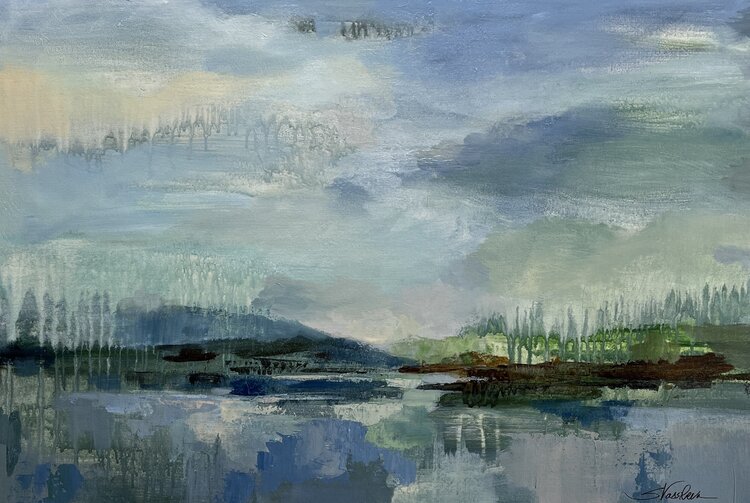 Rain over the Lagoon by Silvia Vassileva