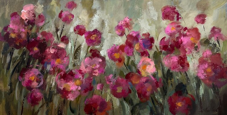 Magenta Garden by Silvia Vassileva