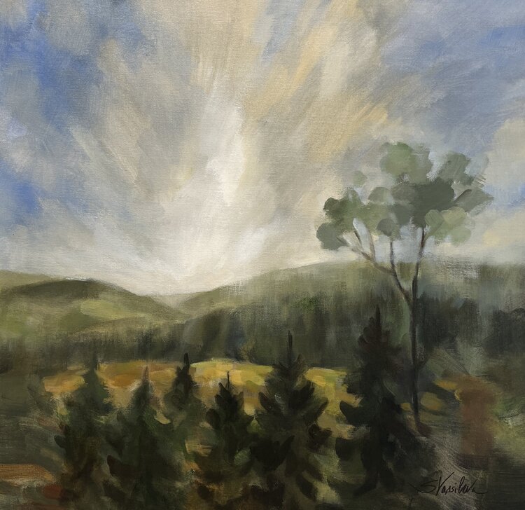 Forest at Sunrise by Silvia Vassileva