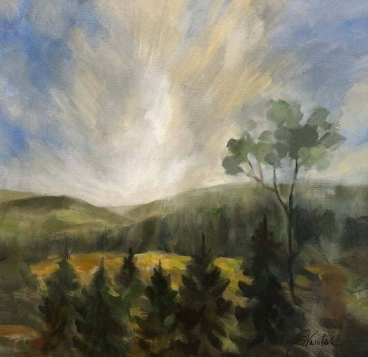 Forest at Sunrise by Silvia Vassileva