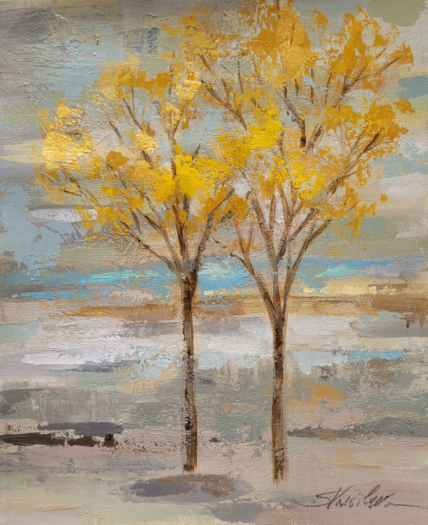 Golden Trees by Silvia Vassileva