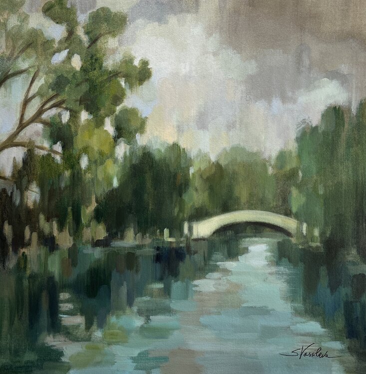 Willows by the Bridge by Silvia Vassileva