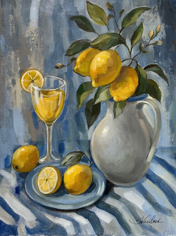 Still-life with Lemons by Silvia Vassileva