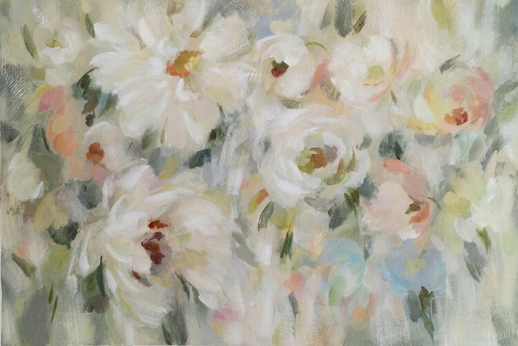 Expressive Pale Floral by Silvia Vassileva
