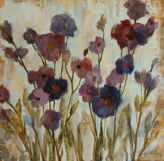 Abstracted Floral in Purple by Silvia Vassileva