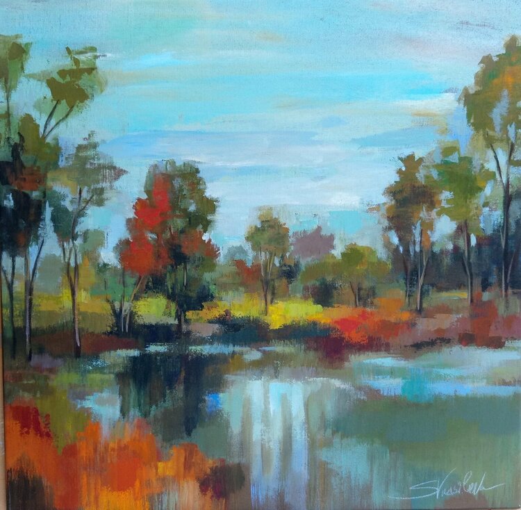 Hidden Pond Hues by Silvia Vassileva