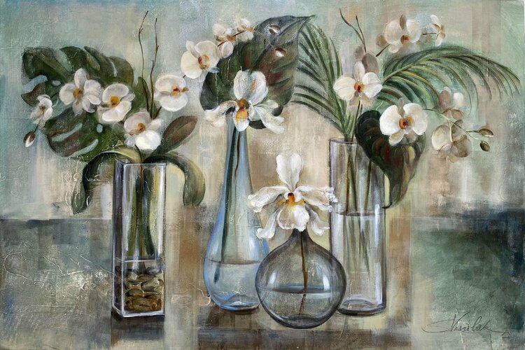 Sill-life with Orchids by Silvia Vassileva