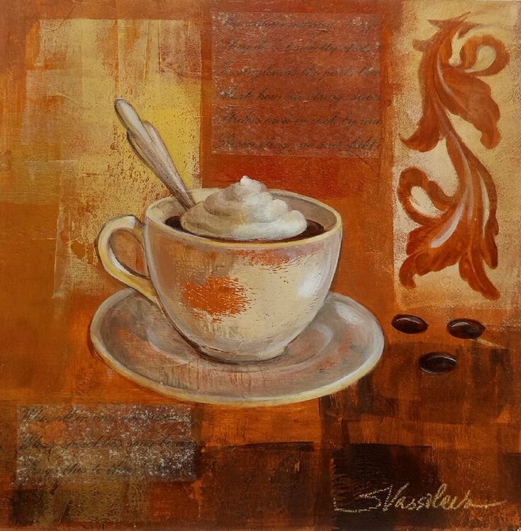 Coffee and Ornament I by Silvia Vassileva