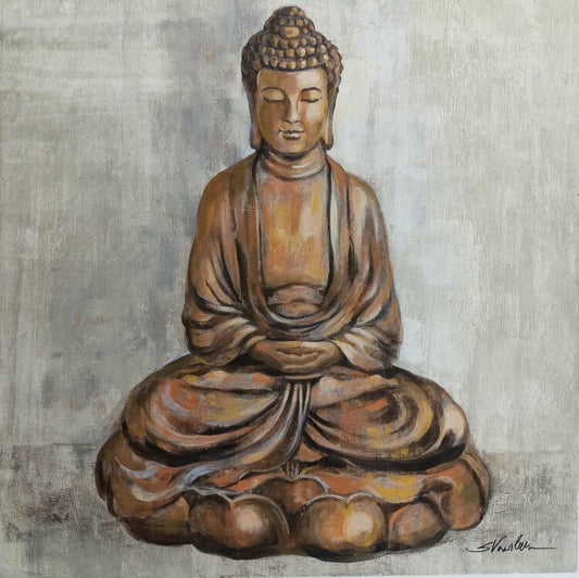 Bronze Buddha by Silvia Vassileva