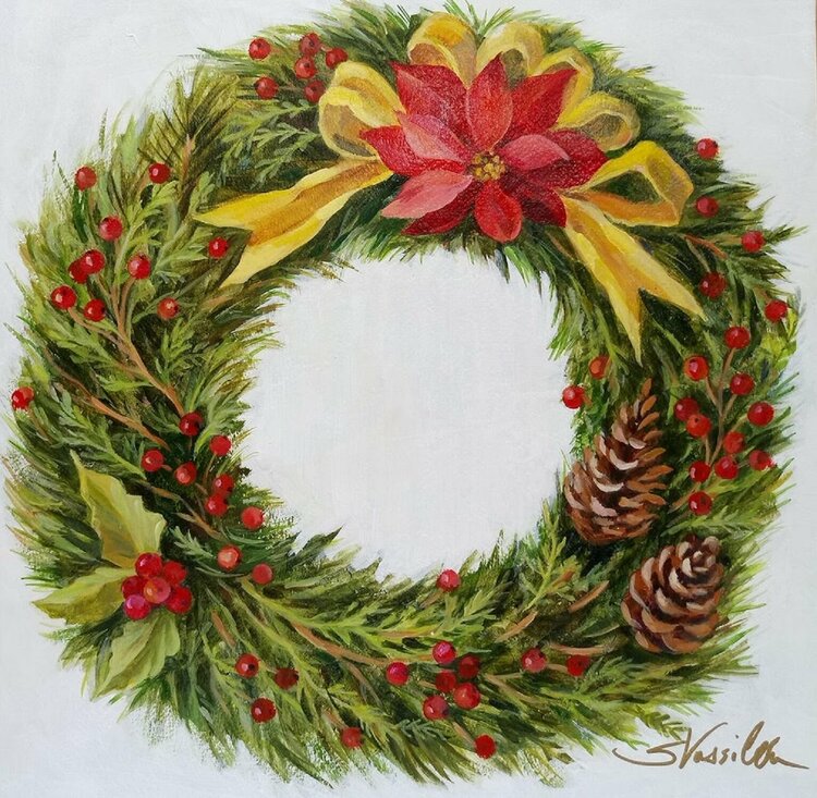 Christmas Moment - Wreath by Silvia Vassileva