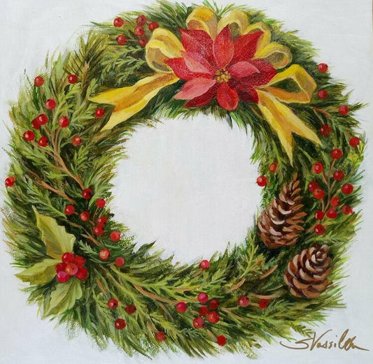 Christmas Moment - Wreath by Silvia Vassileva