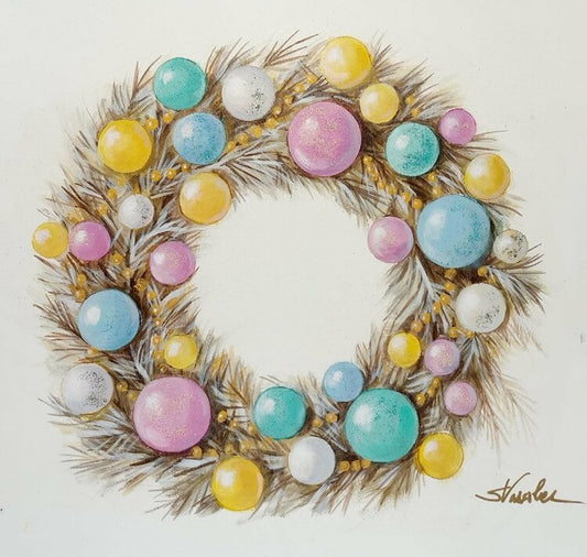 Christmas Glamour Wreath by Silvia Vassileva