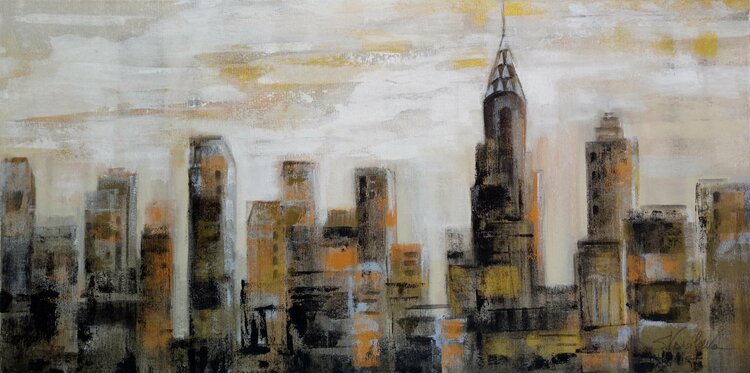 Manhattan Skyline by Silvia Vassileva