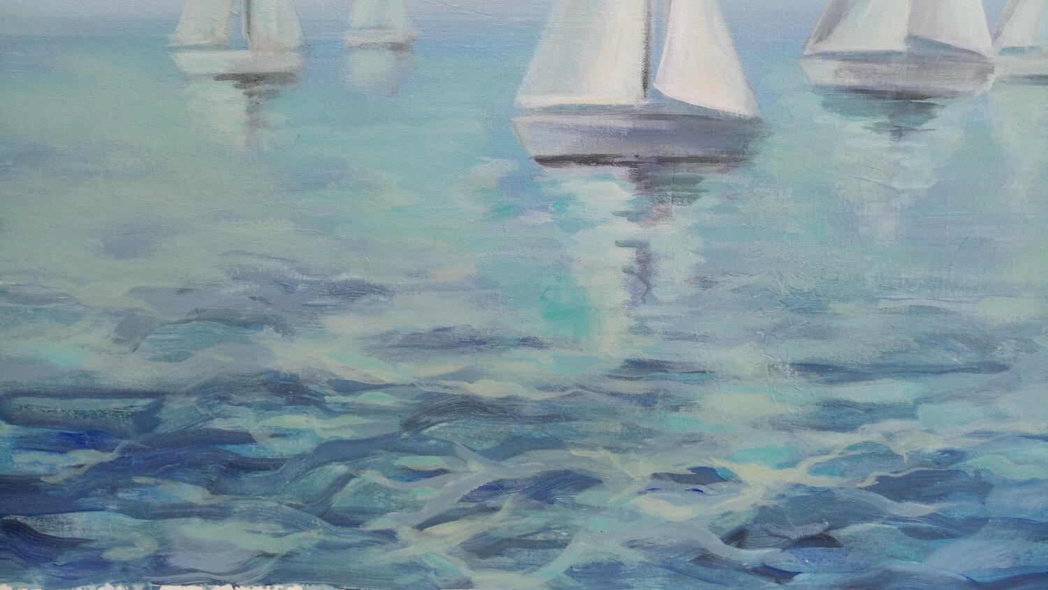Boats in the Haze - Detail 2