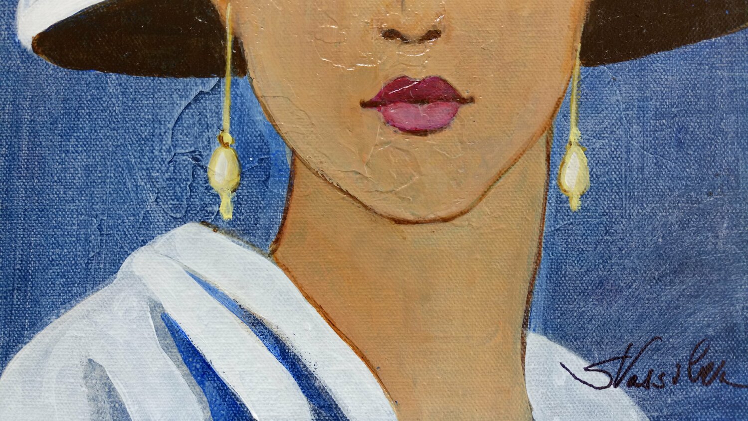 Lady with Hat II - Detail 1