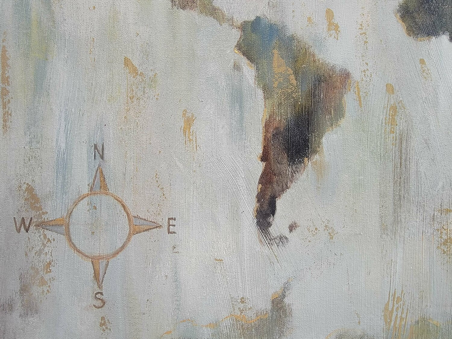 Bronze Map of the World - Detail 2