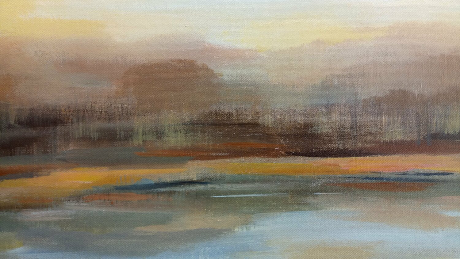 Fall Lake Sunset - Detail 2