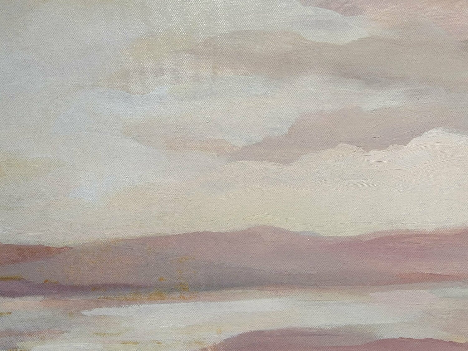 Pink and Gold Landscape - Detail 3