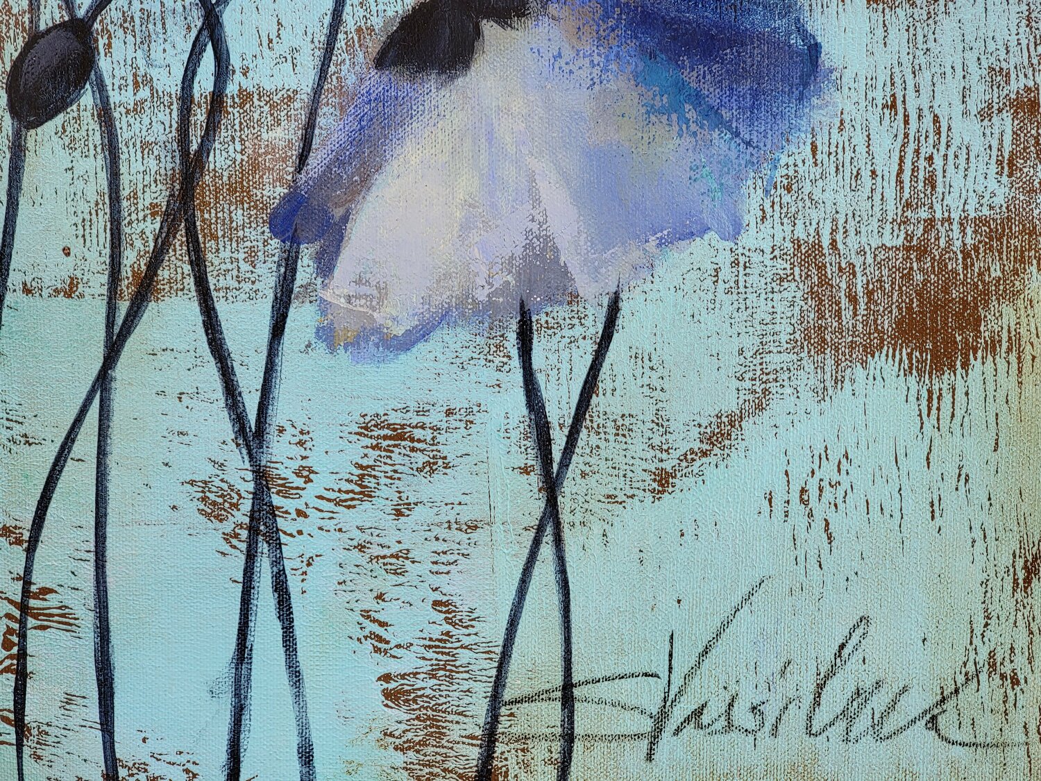 Aquamarine Floral - Detail 1