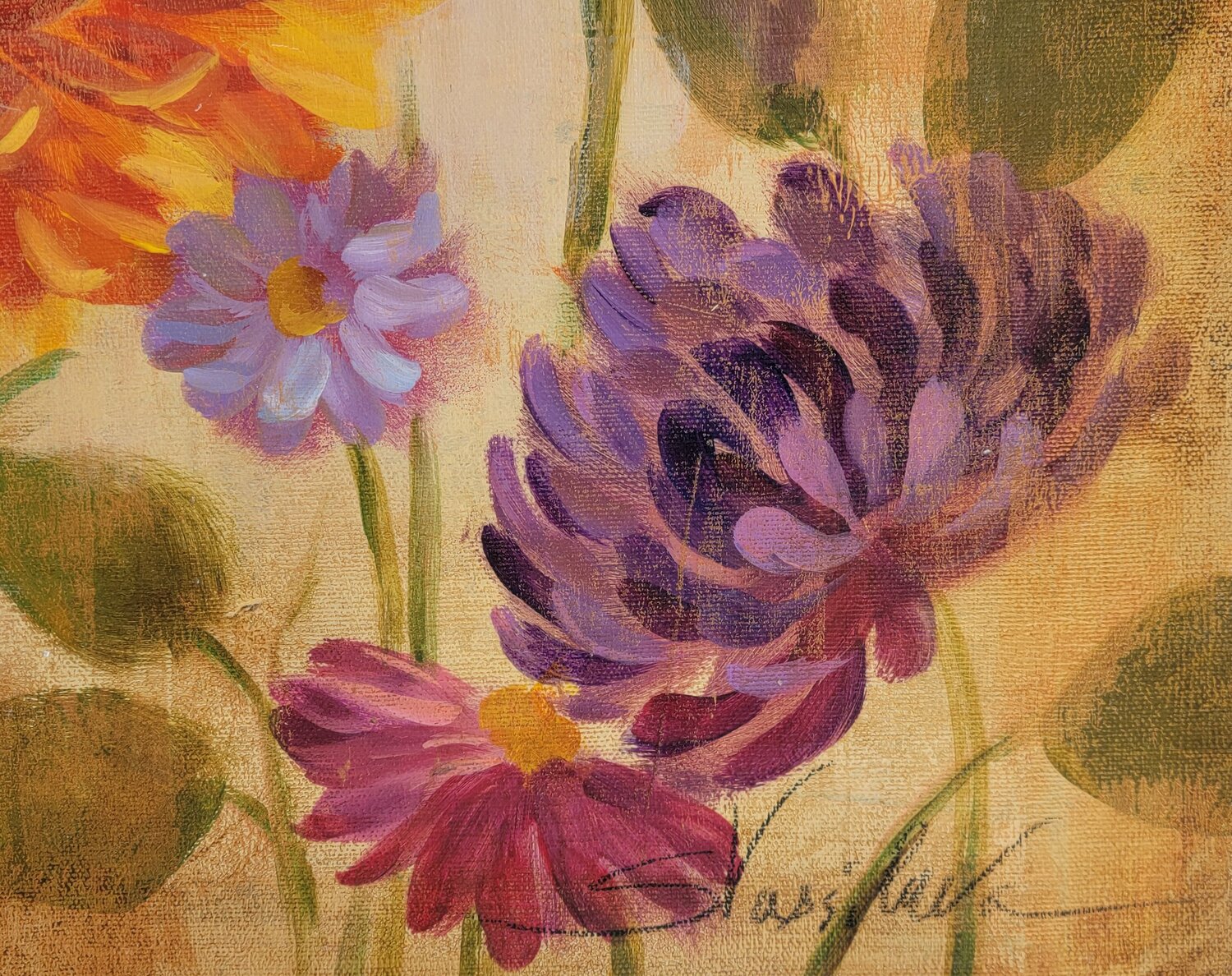 Asters and Mums - Detail 3