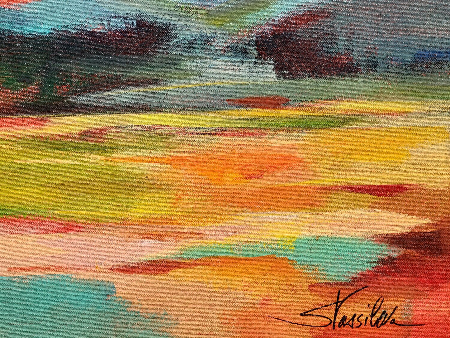 Flower Hill Sunset I - Detail 1