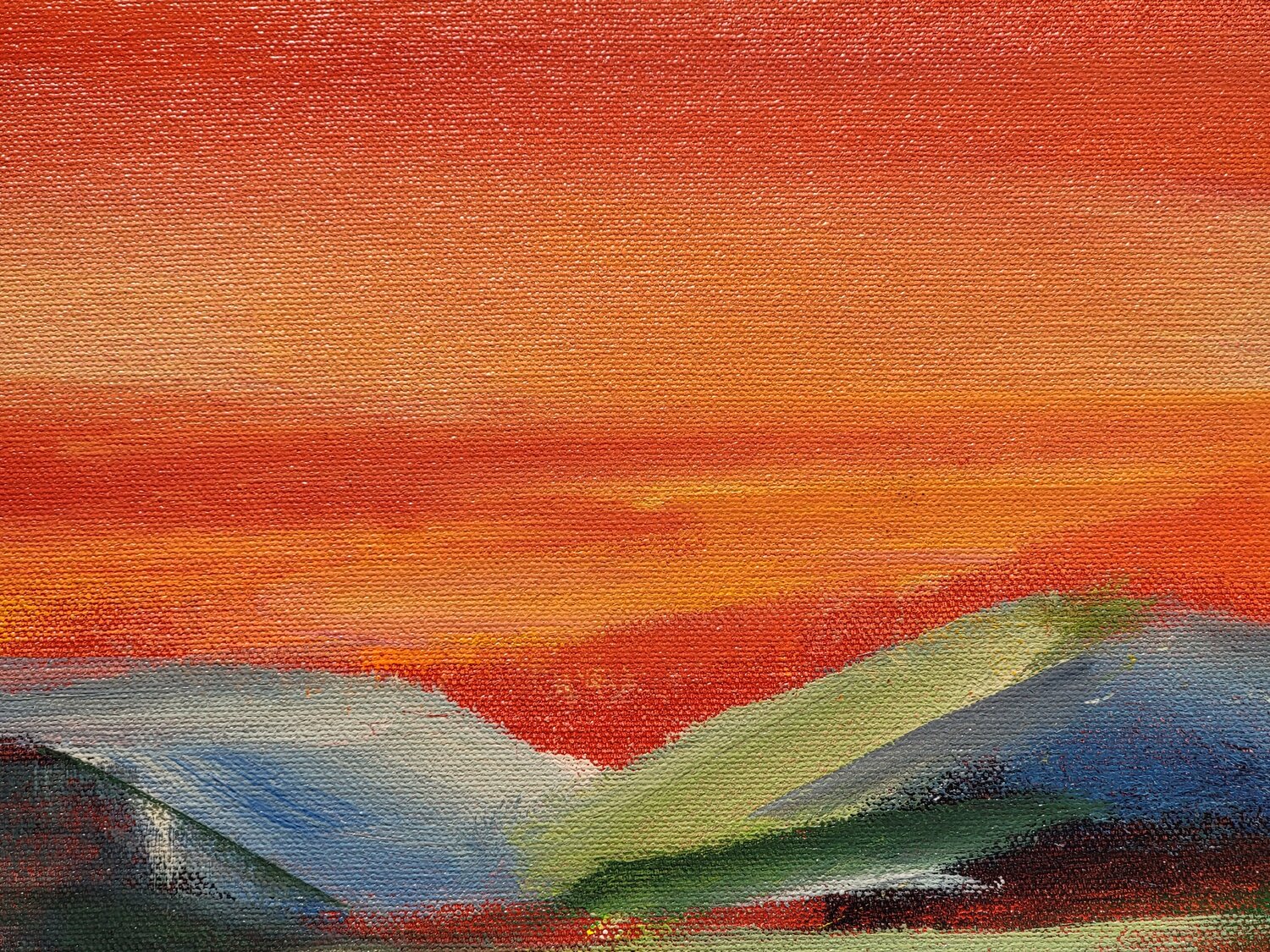 Flower Hill Sunset II - Detail 2