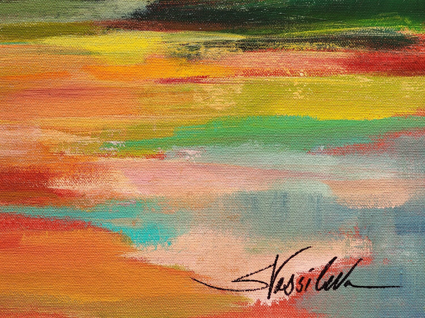 Flower Hill Sunset II - Detail 1
