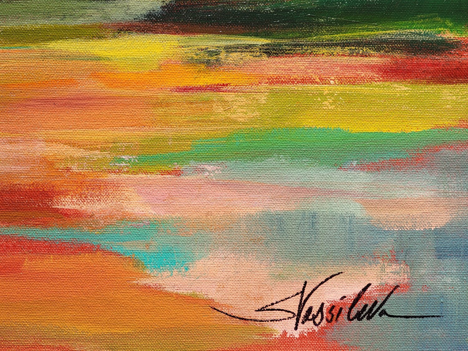 Flower Hill Sunset II - Detail 1
