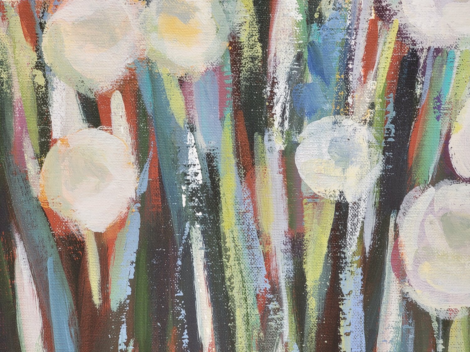 Sprinkled White Flowers I - Detail 3