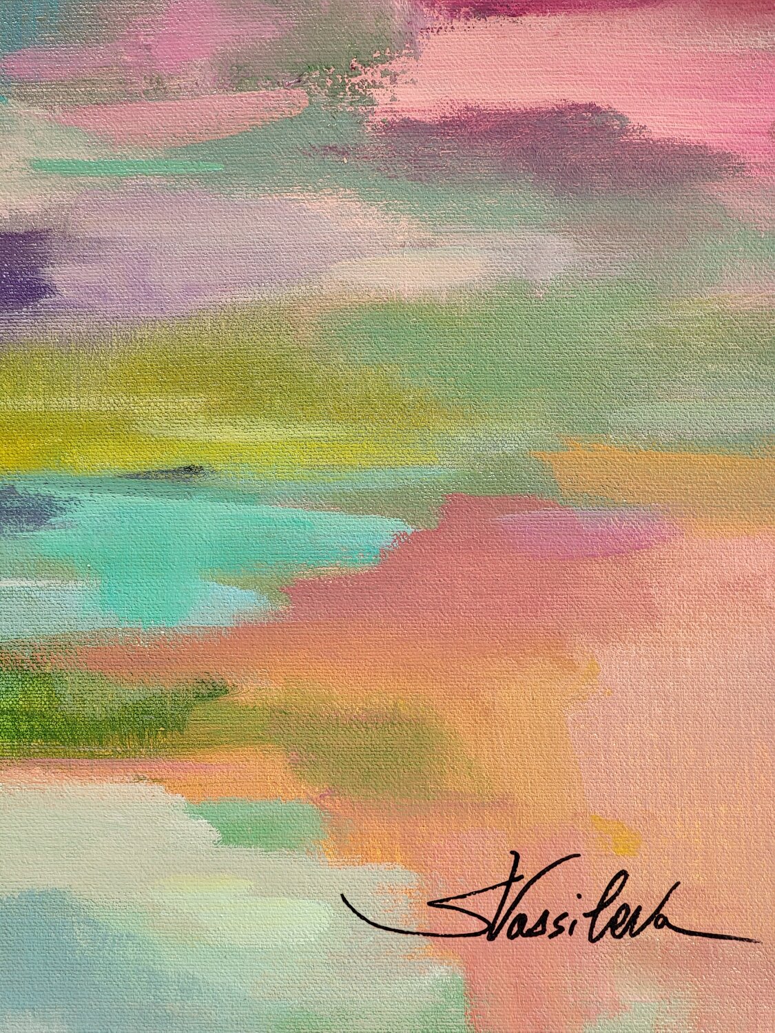 Sunset Lake Hues - Detail 1
