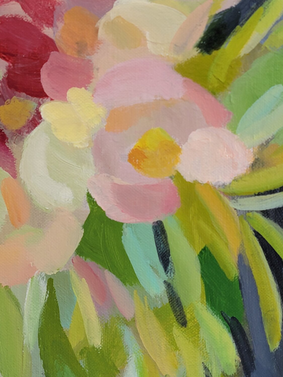 Spring Flowers in a Vase I - Detail 2
